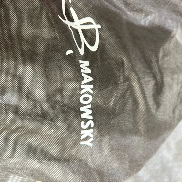 B. Makowsky Black Leather Large Tote - Picture 11 of 11